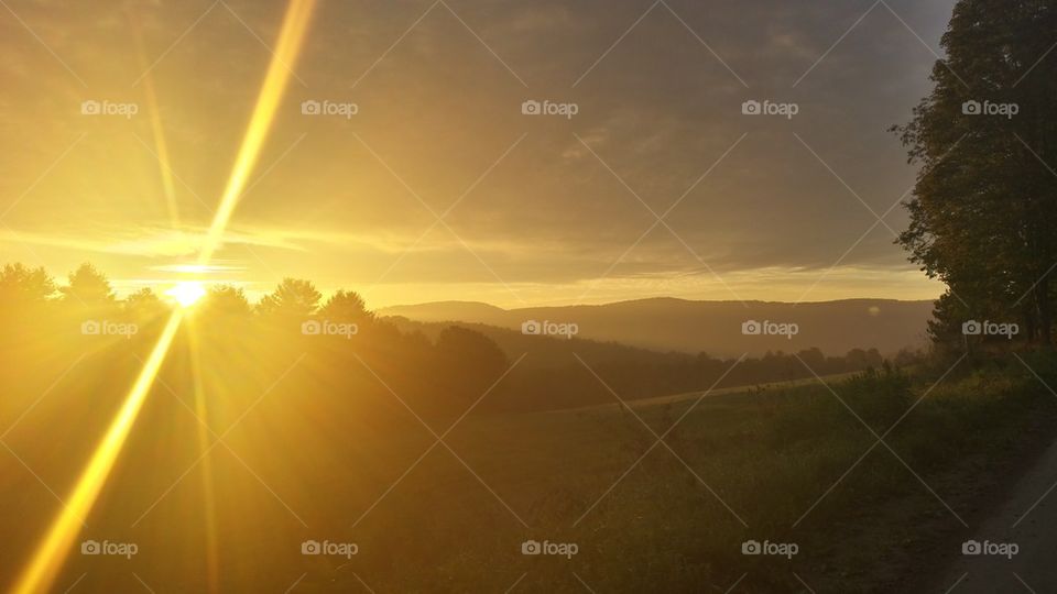Orange county sunrise