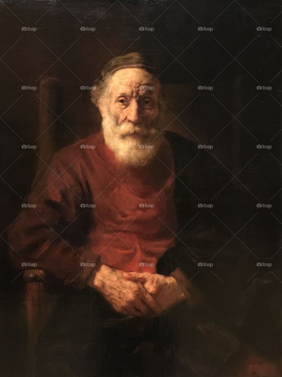 Portrait of an old man by Rembrandt 