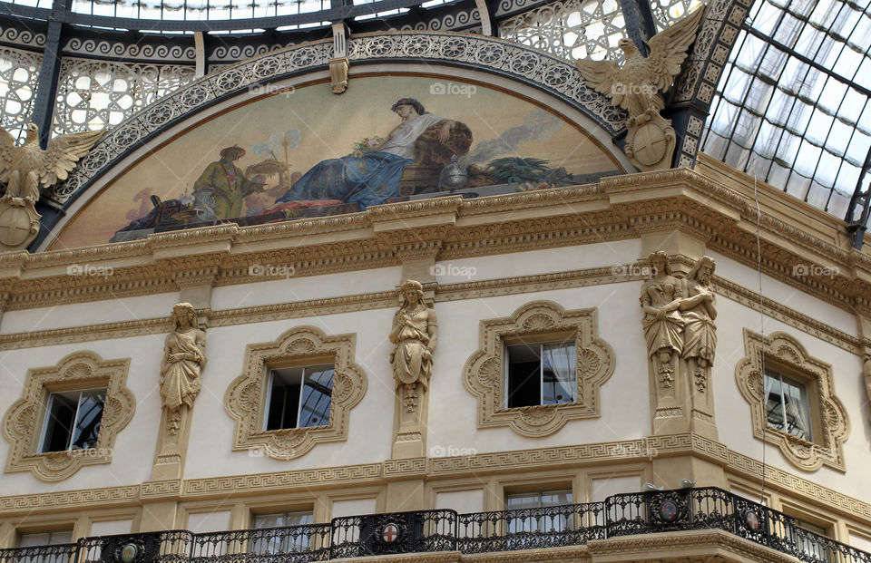 Italy, Milan, gallery of Victor Emmanuel II