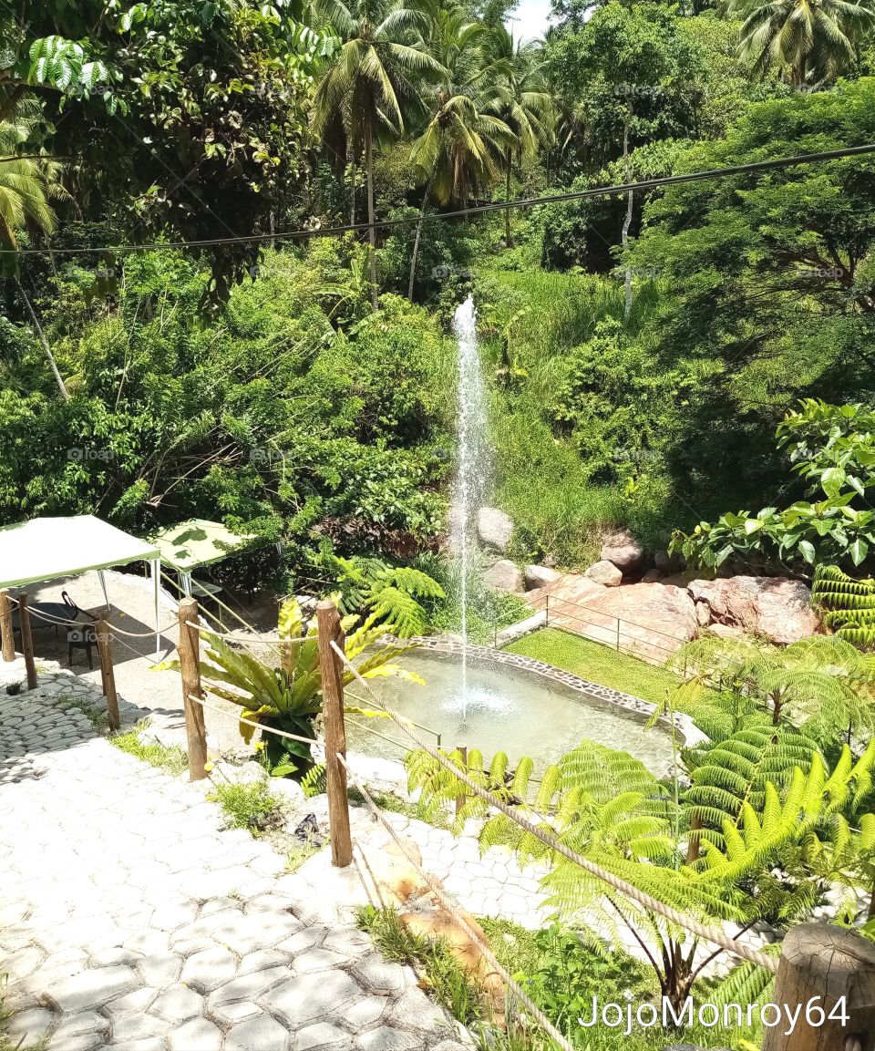 Fountain by the Falls!