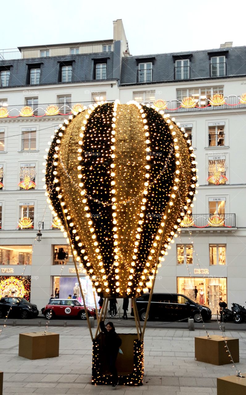 Christmas illuminations in Paris