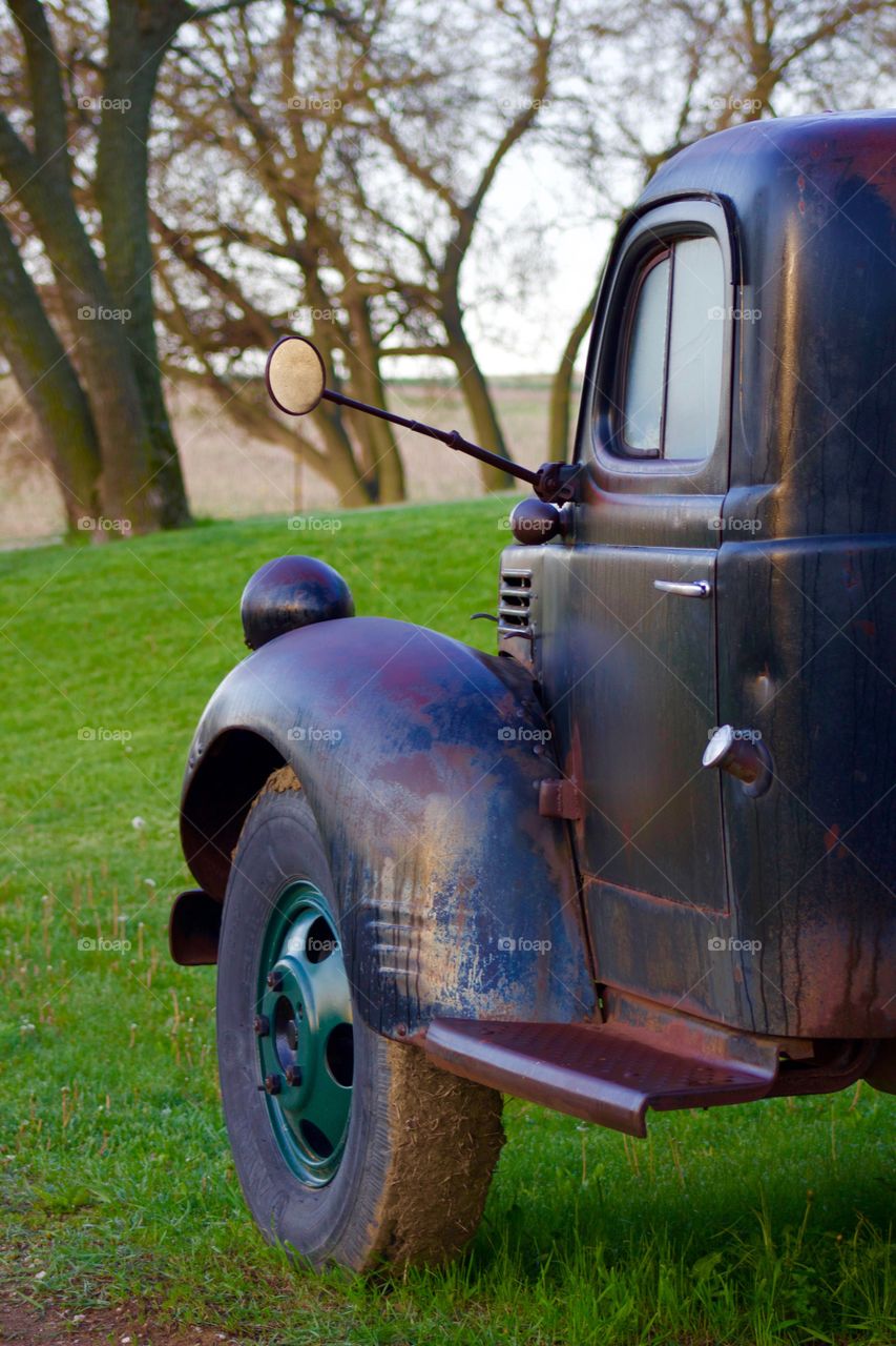 Vintage Farm Truck - side view 
