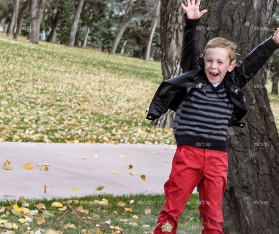 Blowing leaves! 