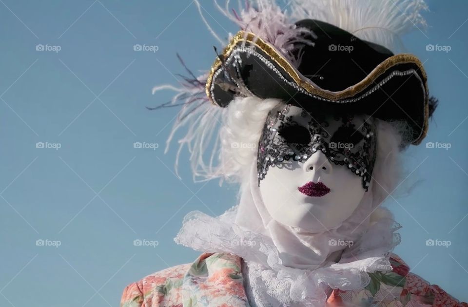 Carnevale di Venezia. Maschere in posa.