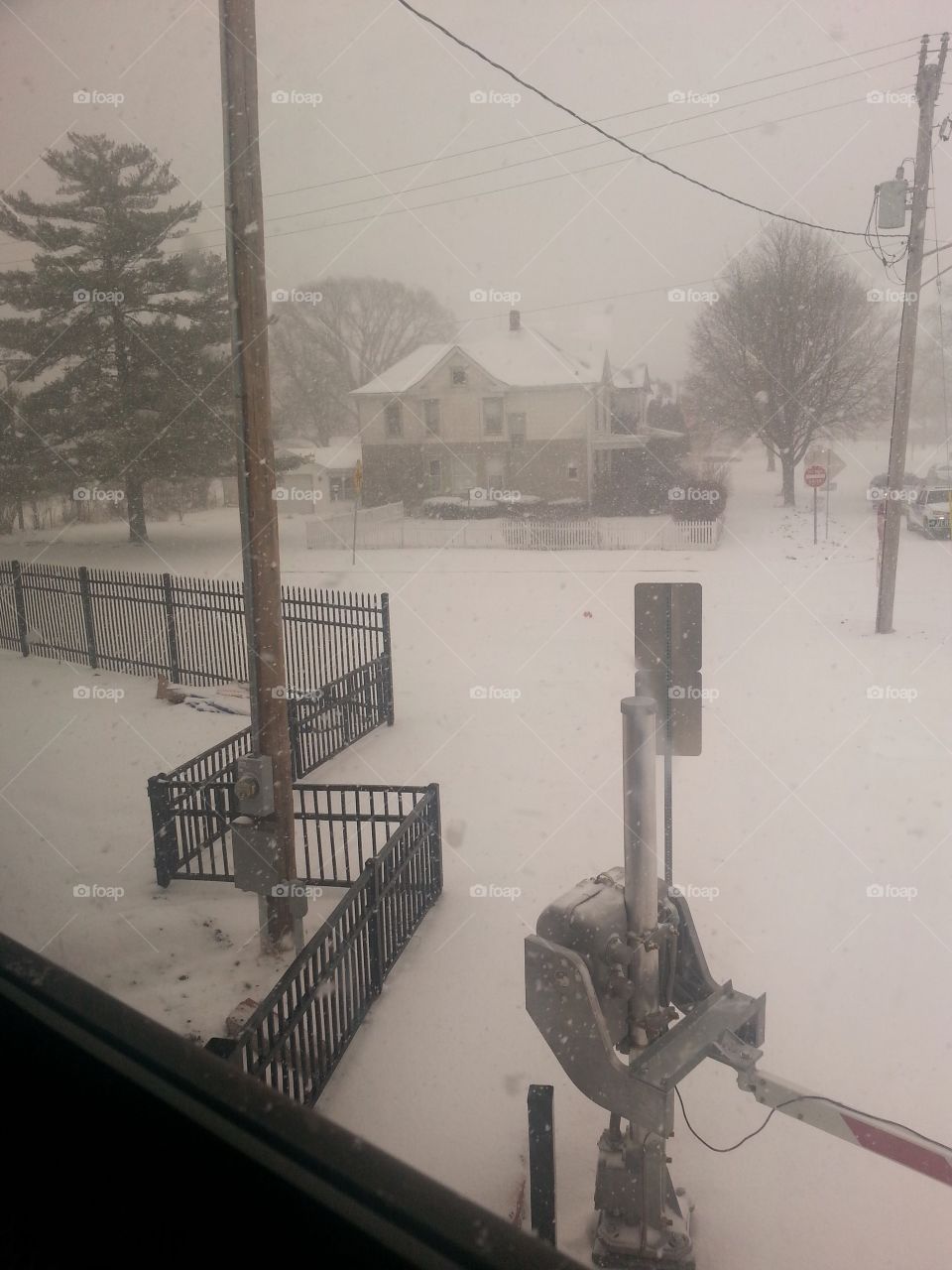 Snowy Stopover on Amtrak