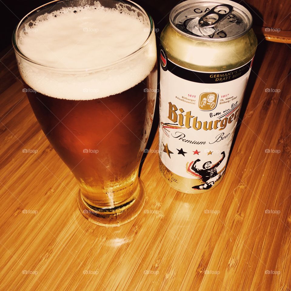 Here's a good picture of my favorite Beer. #Germanheritage #german #bitburger