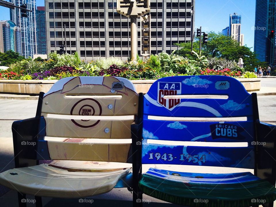 Painted Ball Park Seats