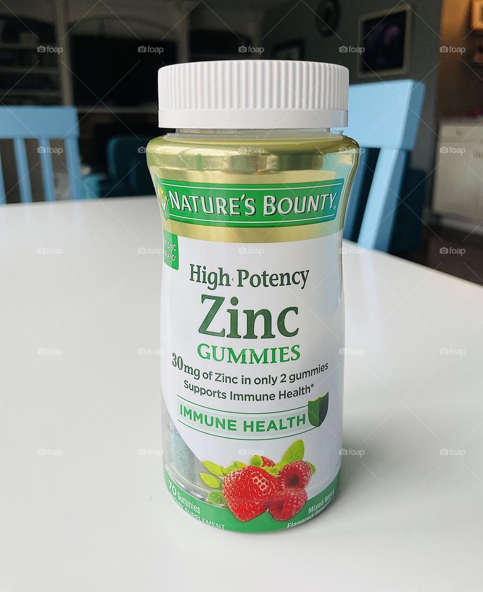 High potency zinc vitamins, staying healthy during cold and flu season, taking zinc gummies to prevent sickness 