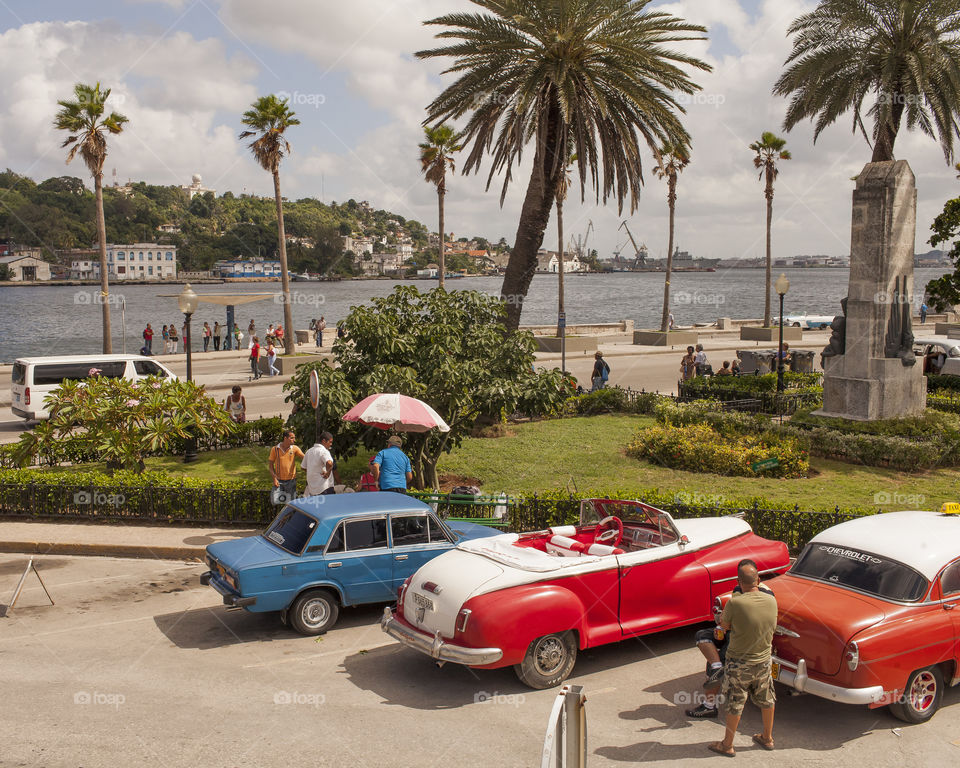 Old Cars in Havana, Cuba.