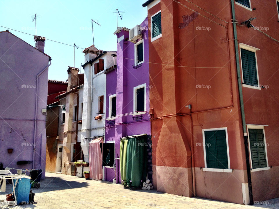 italy colourful in venice by dannytwotaps