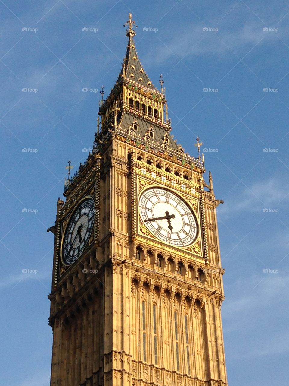 Big Ben clock tower at Westminster Houses of Parliament London England UK 