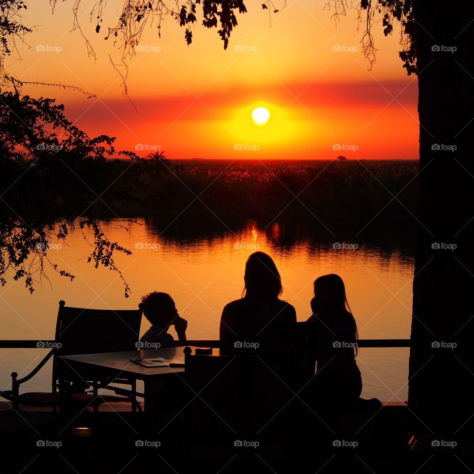 Sunset on the Chobe River Botswana