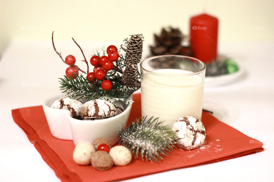 Preparing snacks for Santa