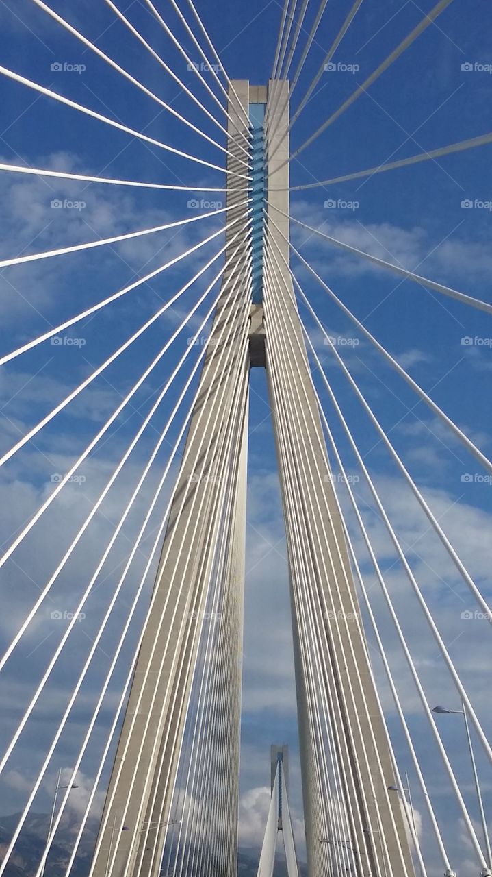 A view under the bridge