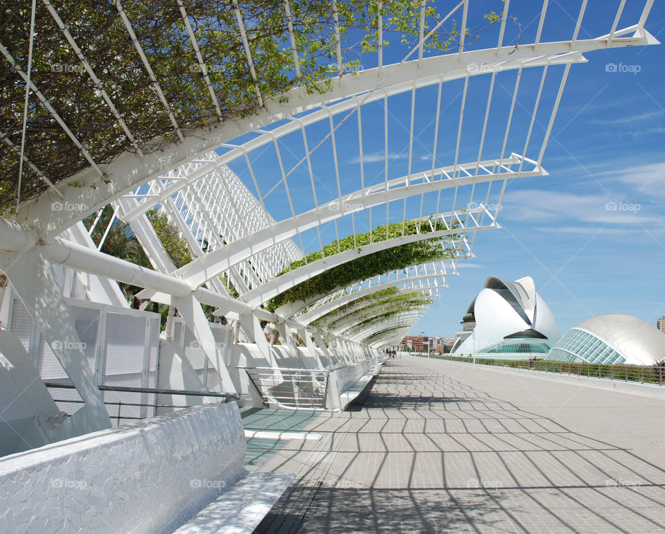 The city of arts and sciences in Valencia, Spain