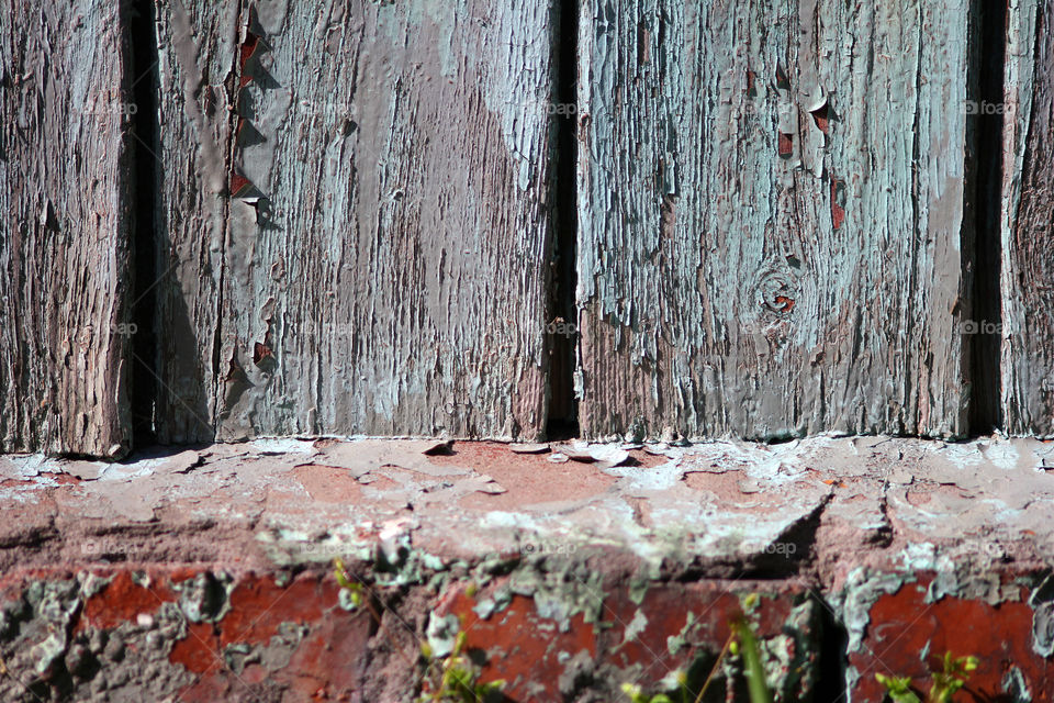 Texture, background, splash, abstraction, boards, wooden, painted boards, brick, red brick