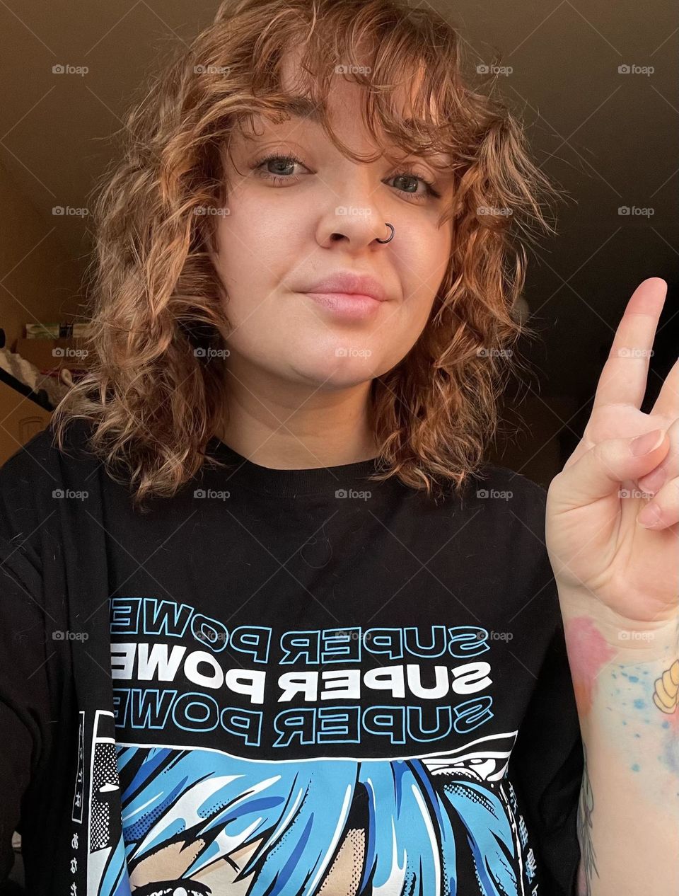 Curly waves on me😄