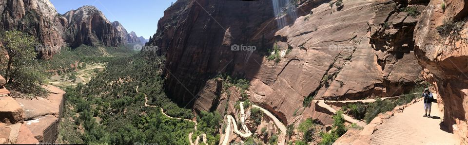 On the way to Angels landing
