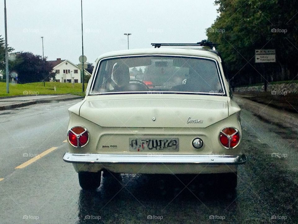 Old Ford Cortina car