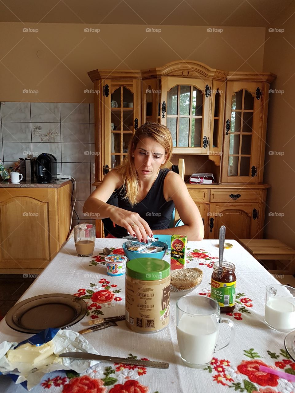 Indoors, Woman, Family, Furniture, People
