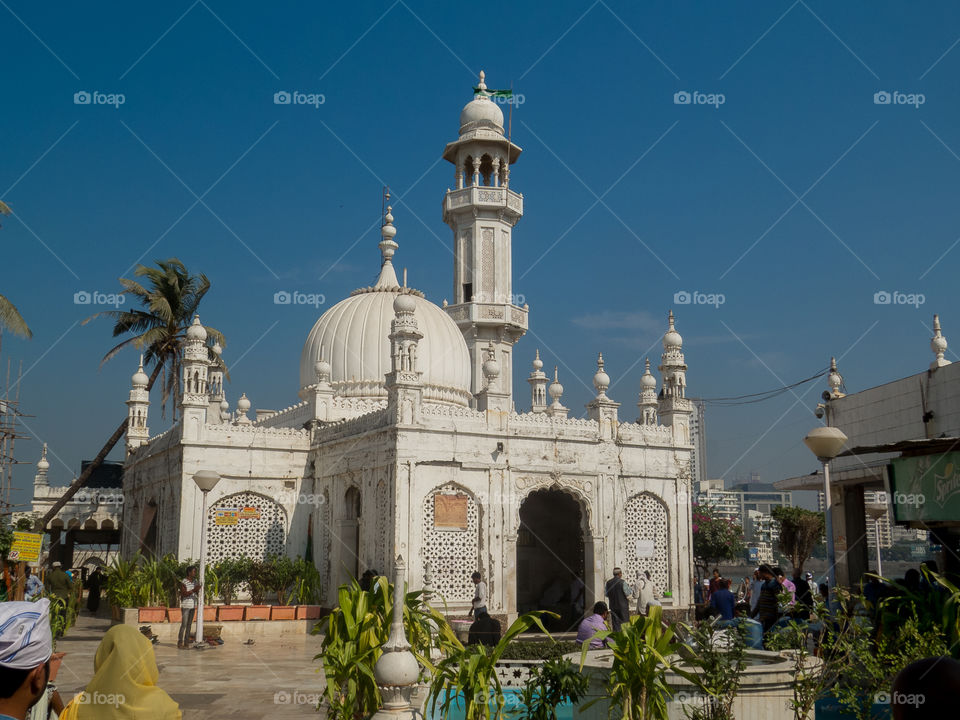 Pilgrim at Haji Ali Dargah, Mumbai