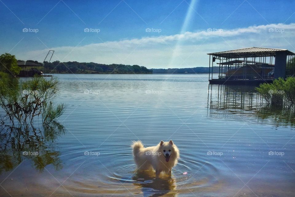 Jake smiling in the water