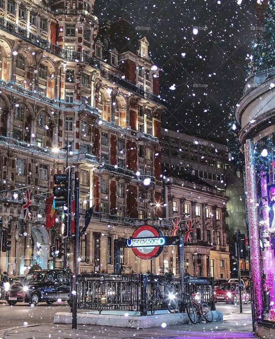 london  snow
