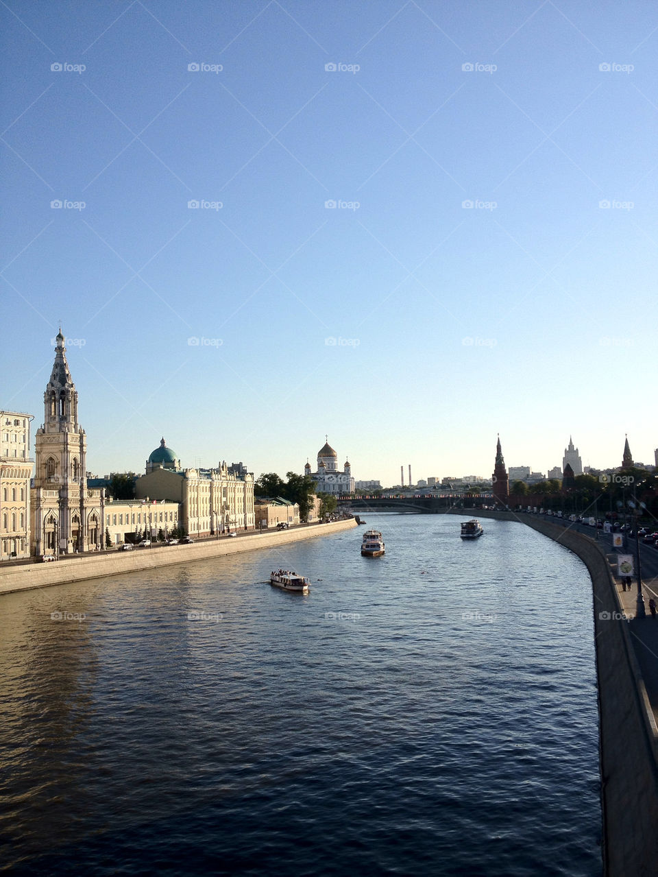 city summer river architecture by penguincody