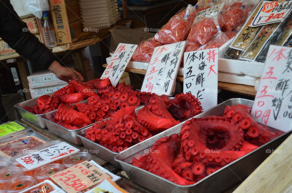 Tsukiji fish market