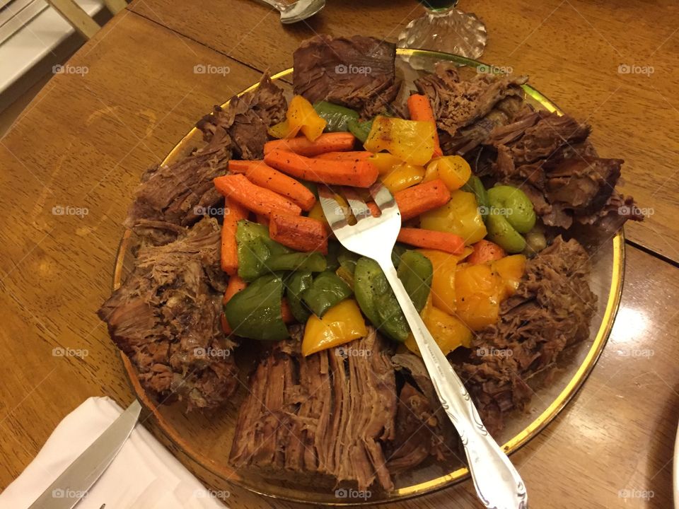 Yummy Pot Roast with  Vegetables 