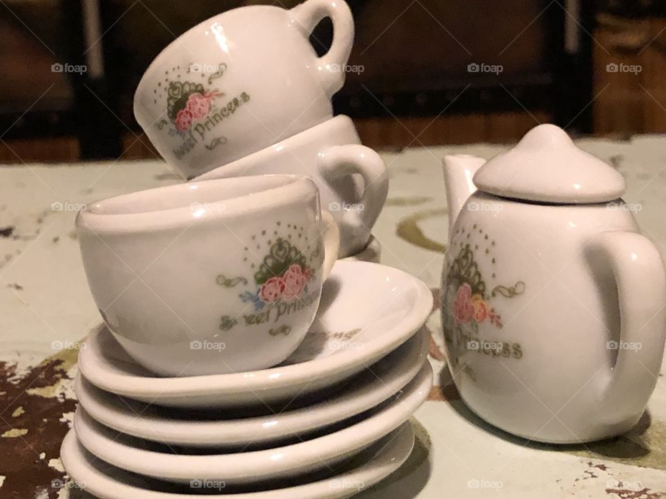 Mini princess tea set