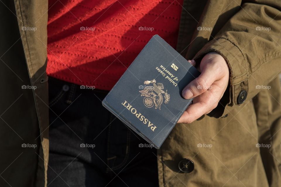 US passport in hand