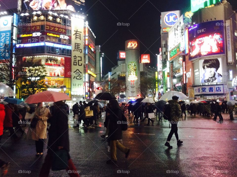 Shibuya at Night - Tokyo - Japan
