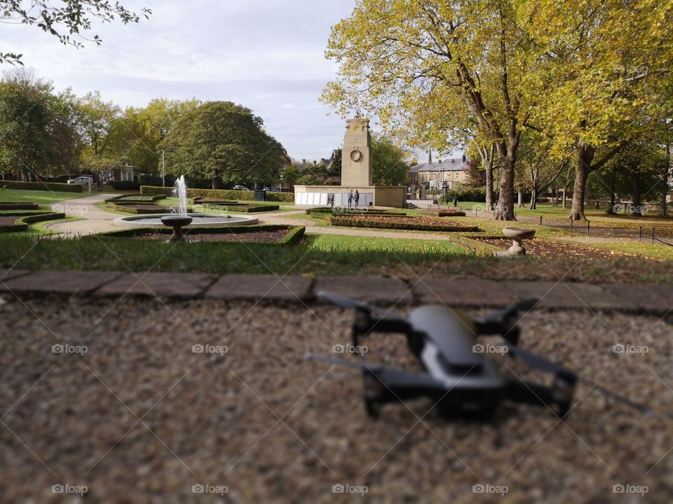 Drone overlooking the Cenotaph