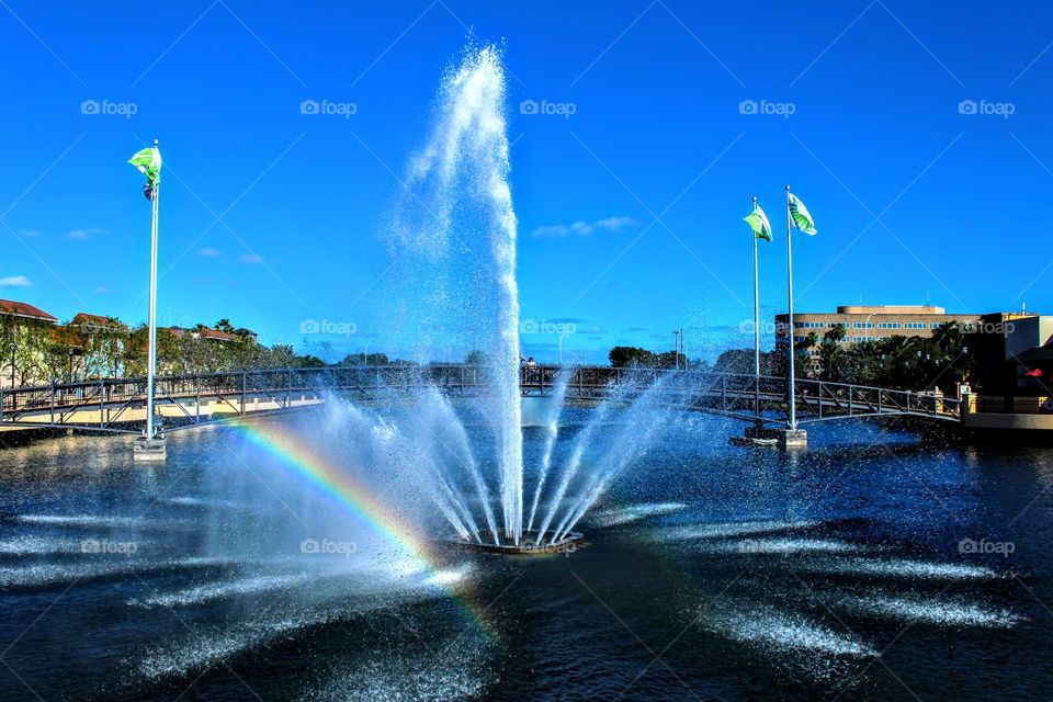 Beautiful water fountain