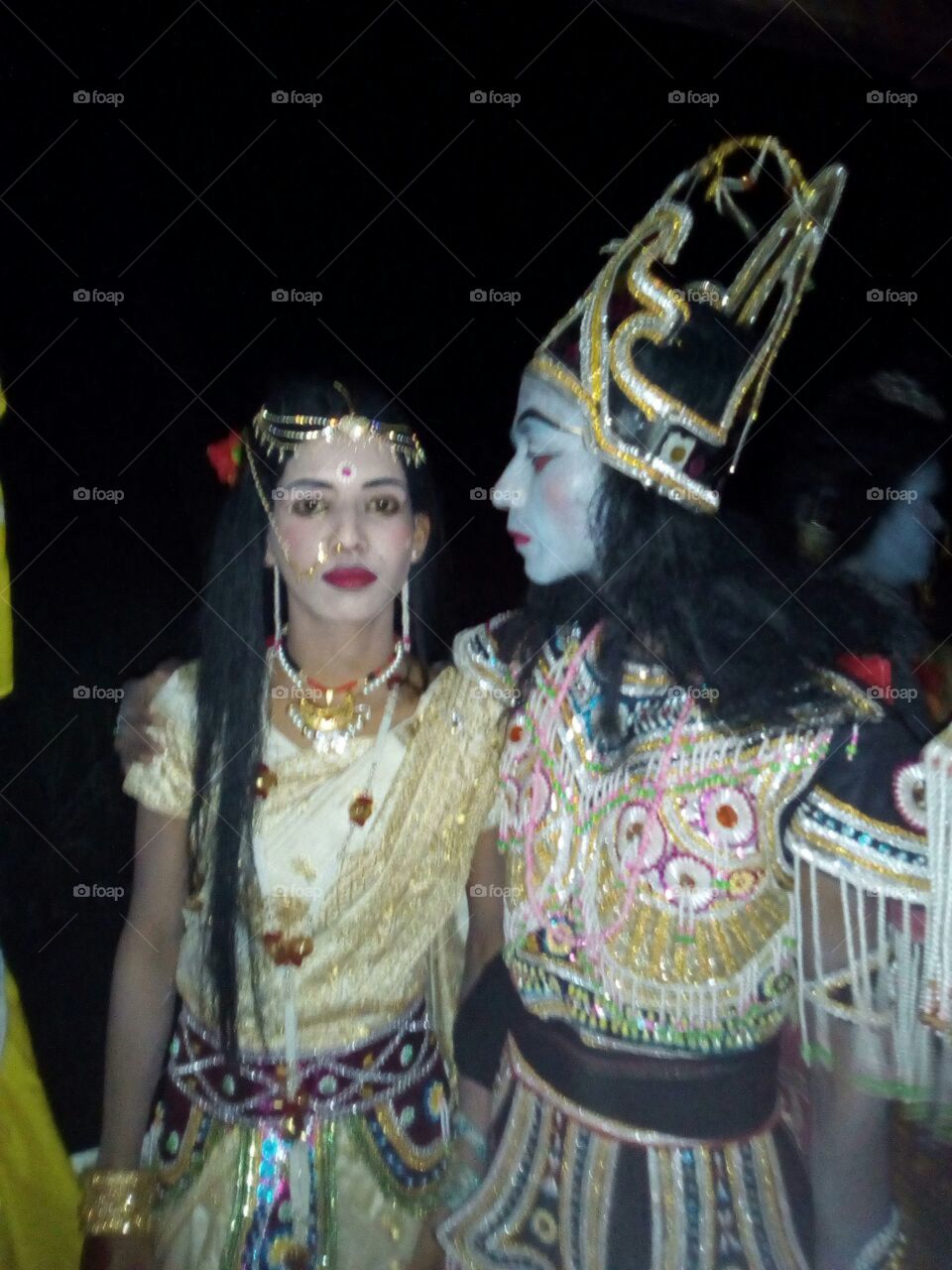 Artists in Assamese religious cultural play