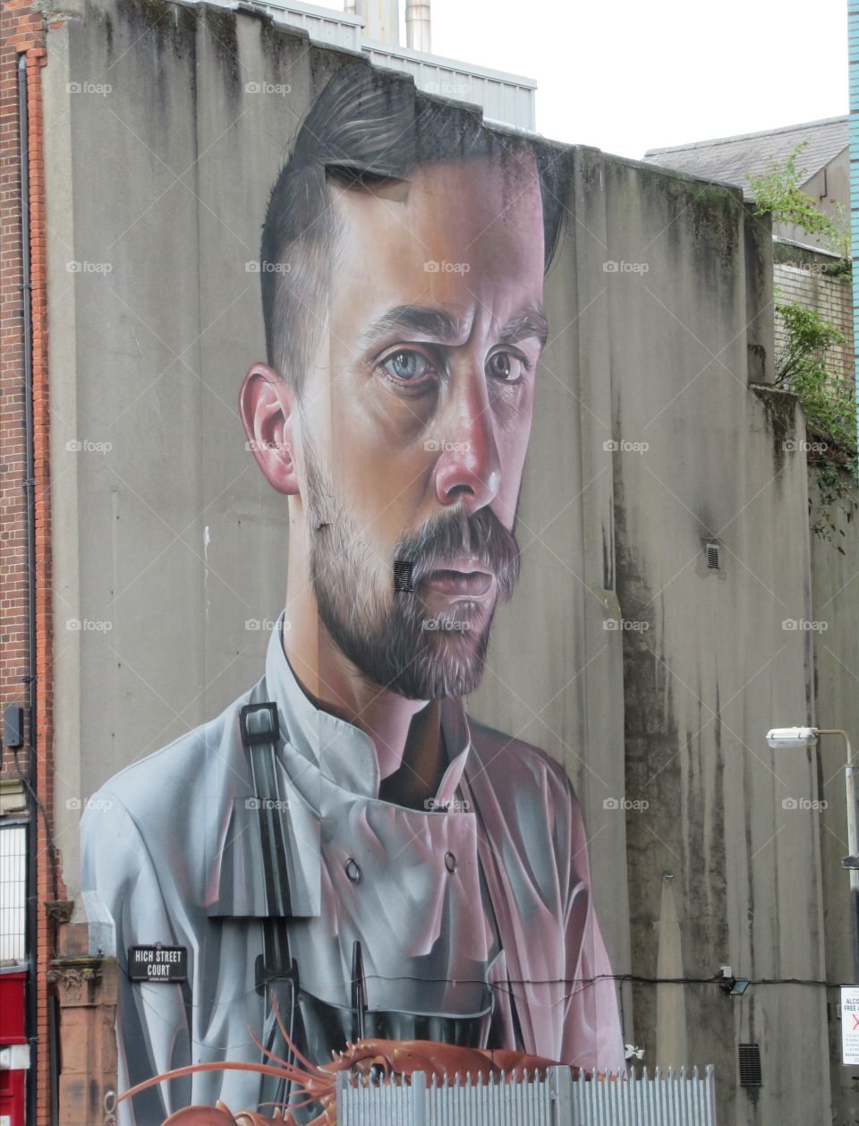 Street Art on a wall in Belfast
