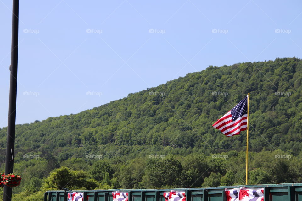 American Flag in Cooperstown, NY