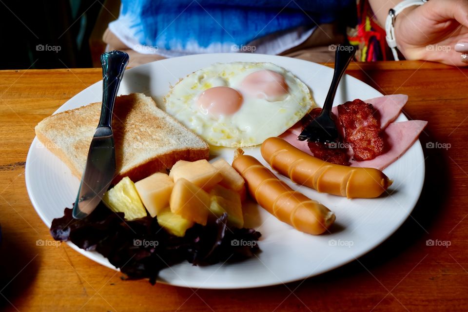 Breakfast food homemade 