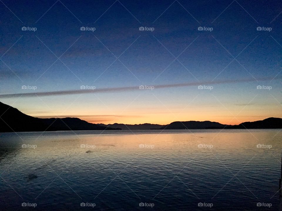 Sunset in Hoonah, Alaska