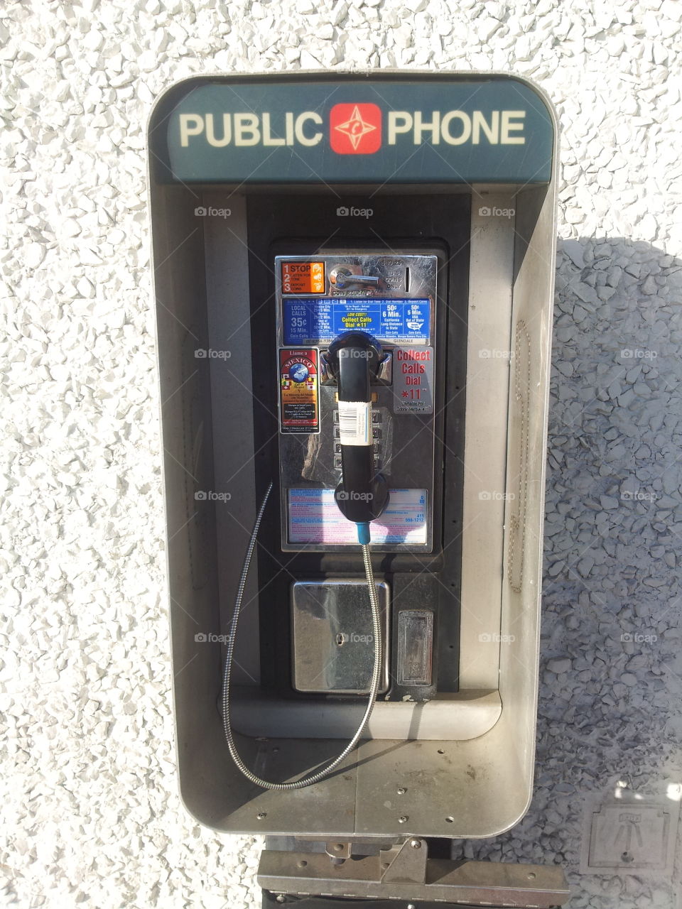 payphone. an old payphone