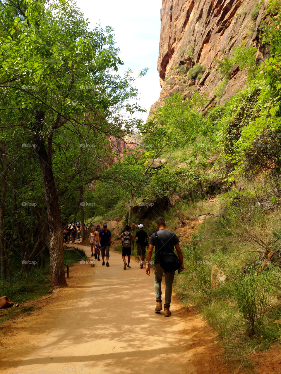 Riverside trail,Ziona National Park,Utah