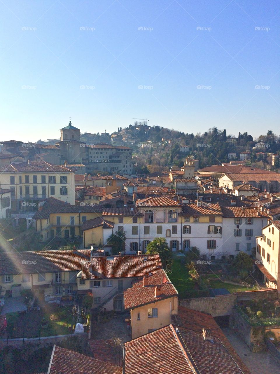 Bergamo, Italy from the clock tower 