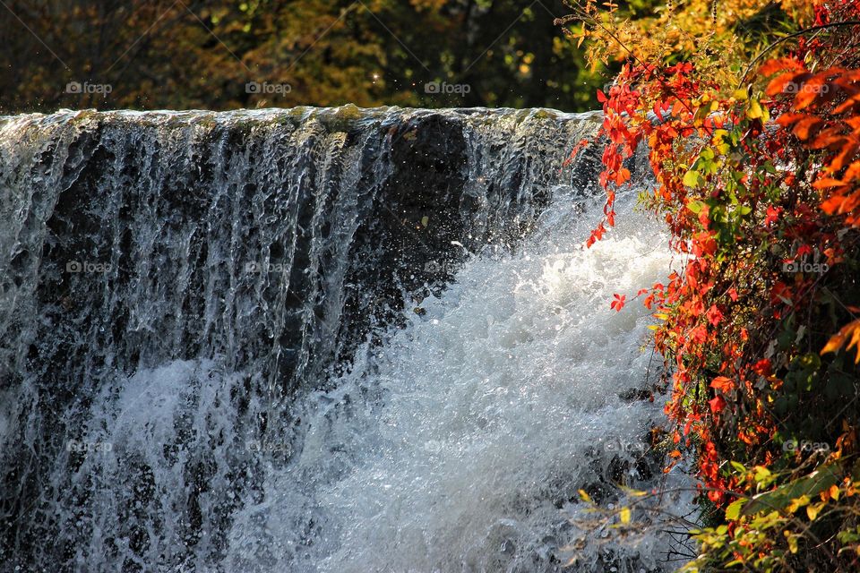 Waterfalls and fall colors