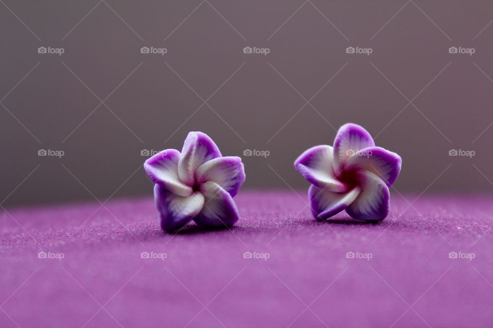 Purple earrings 