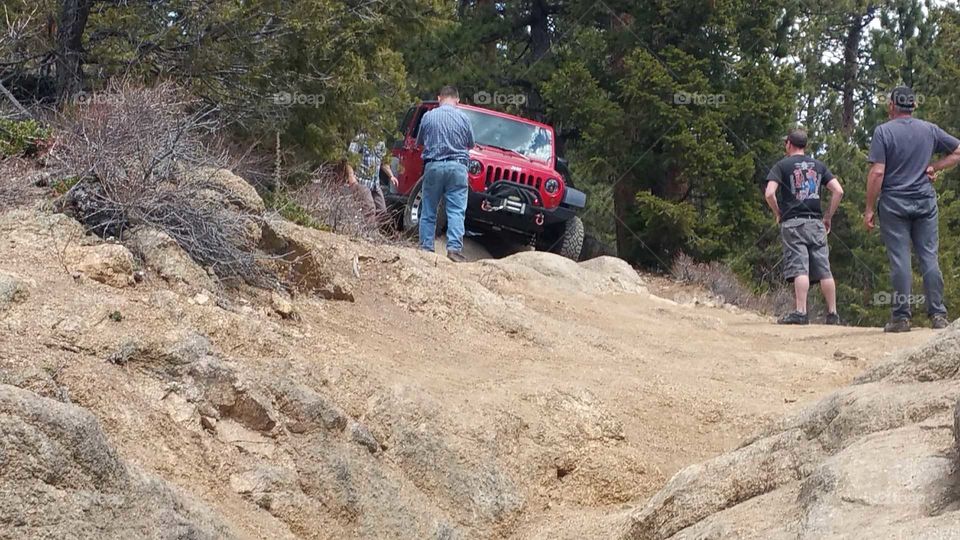 Pretty Red Jeep