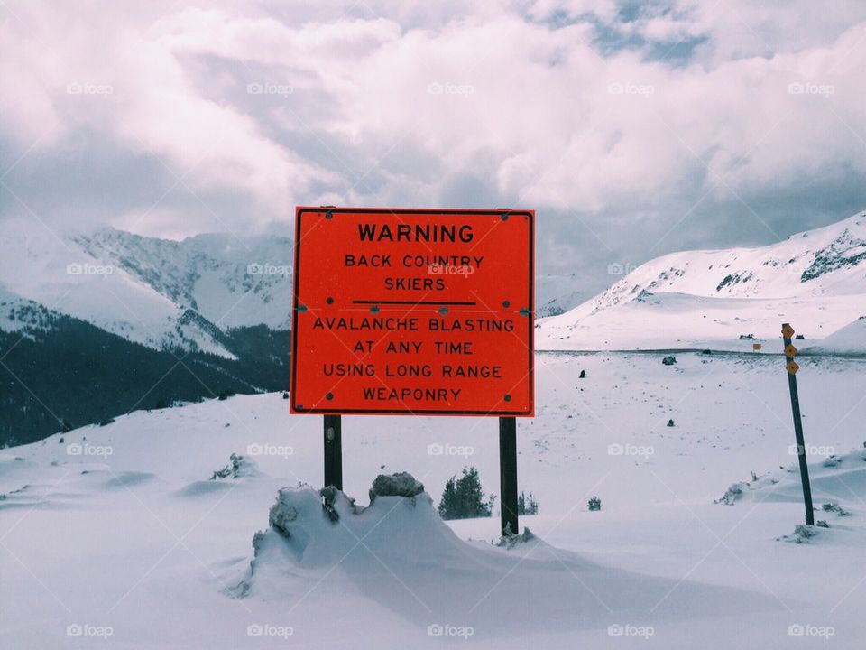 Avalanche danger