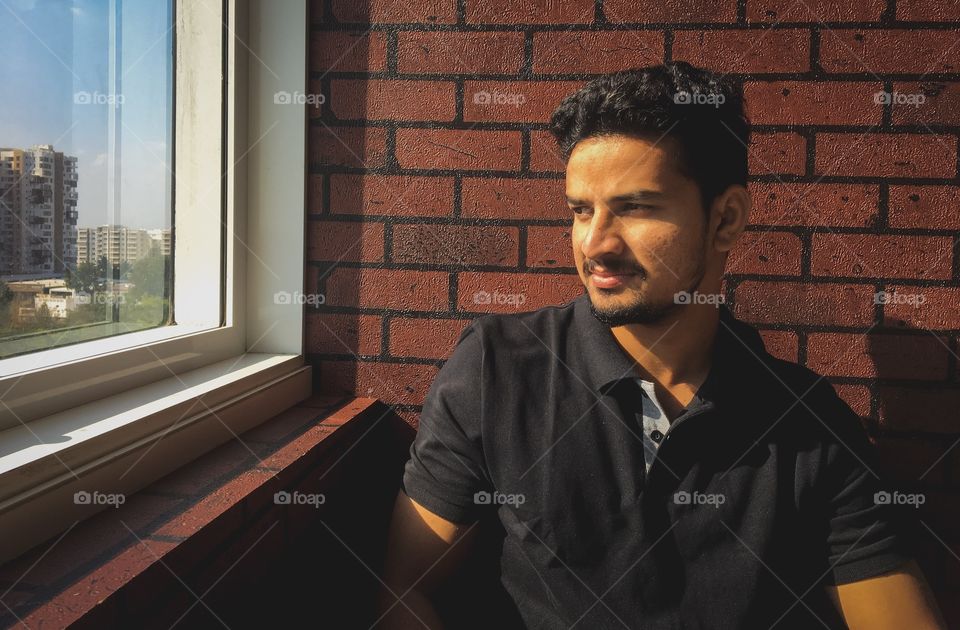 Portable of a Confident young man