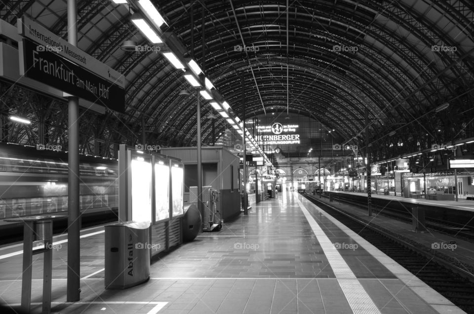 Frankfurt Central Railway Station - View from inside