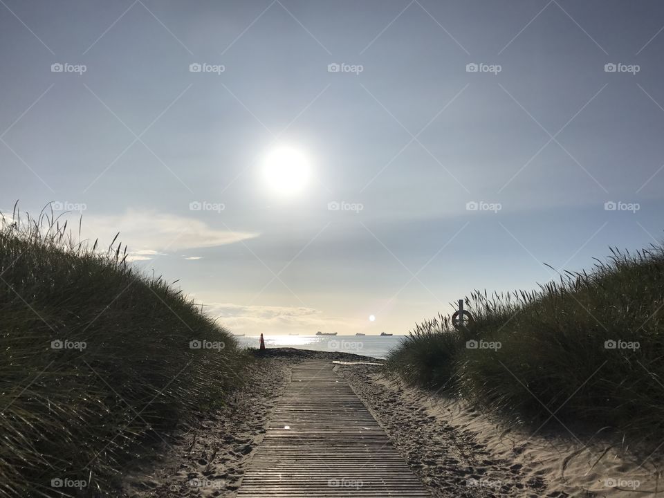 Summer sunrise at the beach